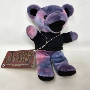 VINTAGE 1998 GRATEFUL DEAD BEAN BEAR PURPLE JERRY GARCIA BY LIQUID BLUE 8" NEW